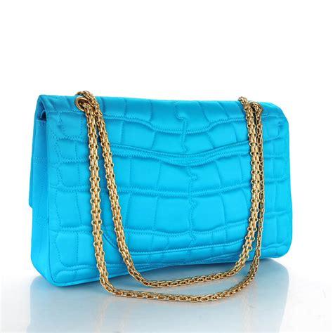 sac chanel turquoise|coco Chanel reissue straps.